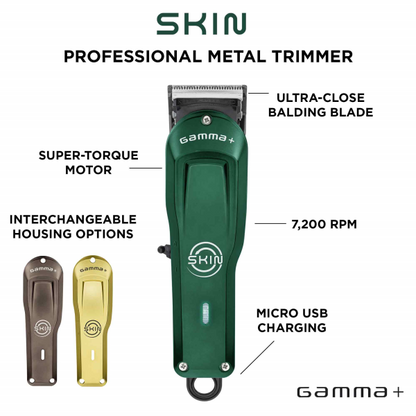 Gamma+ - Skin Clipper (Gunmetal-Green-Gold)