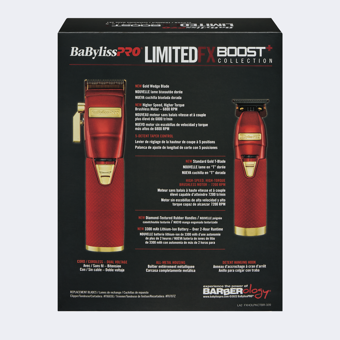 BaBylissPRO - LimitedFX Boost+ Collection (Red)