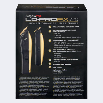 BabylissPRO - LO-PROFX Limited Edition (Gold)